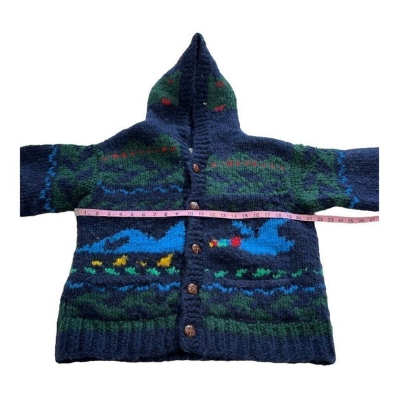 FAB Chunky Knit Wool Sweater With Goose Pattern - Size Small - Picture 7 of 10